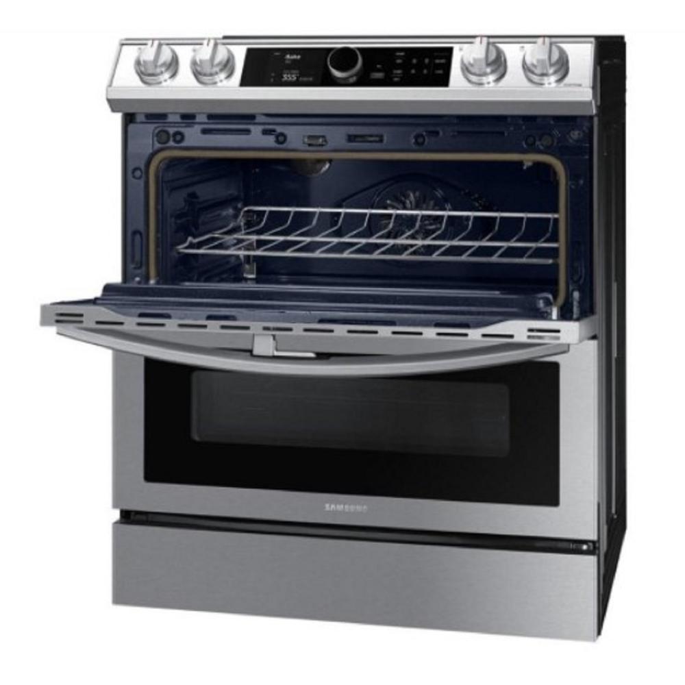 Samsung NE63T8751SS/AA 30" 6.3 cu.ft. Black Stainless Steel Electric Range with 5 Burners and
