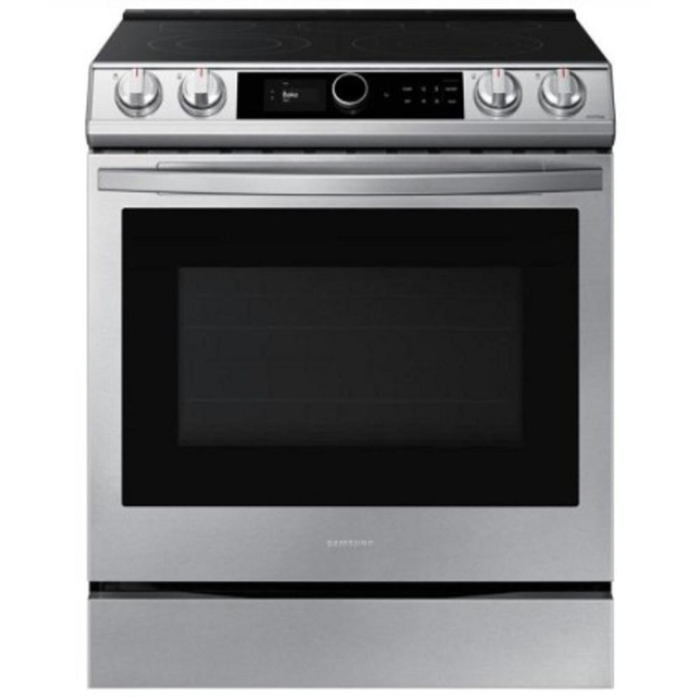 Samsung NE63T8711SS/AA 30" 6.3 cu.ft. Black Stainless Steel Electric Range with 5 Burners with Air Fryer