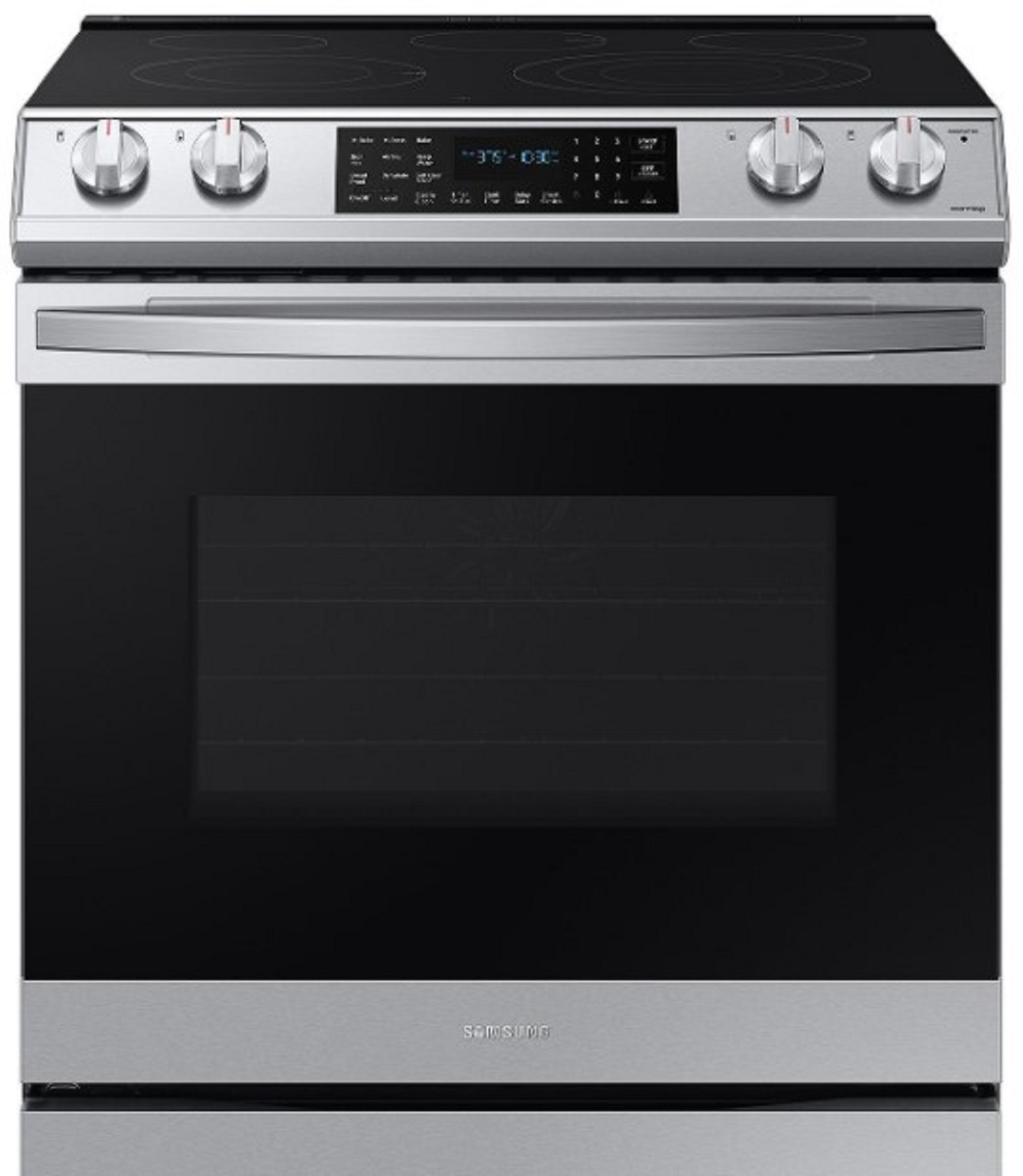 Samsung NE63T8511SS/AA 30" 6.3 cu.ft. Stainless Steel Electric Range with 5 Burners and Air Fryer