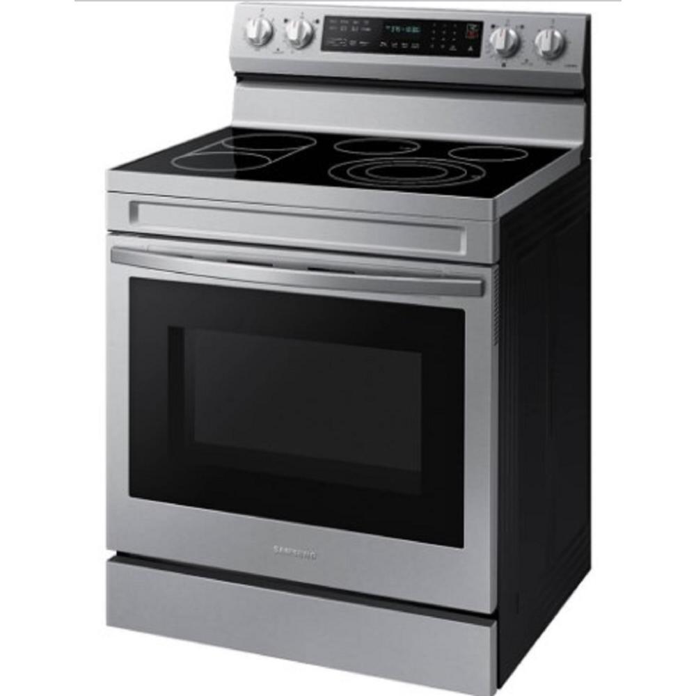 Samsung NE63A6711SS/AA 30" 6.3 cu.ft. Stainless Steel Electric Range with 5 Burners and Air Fry Convection