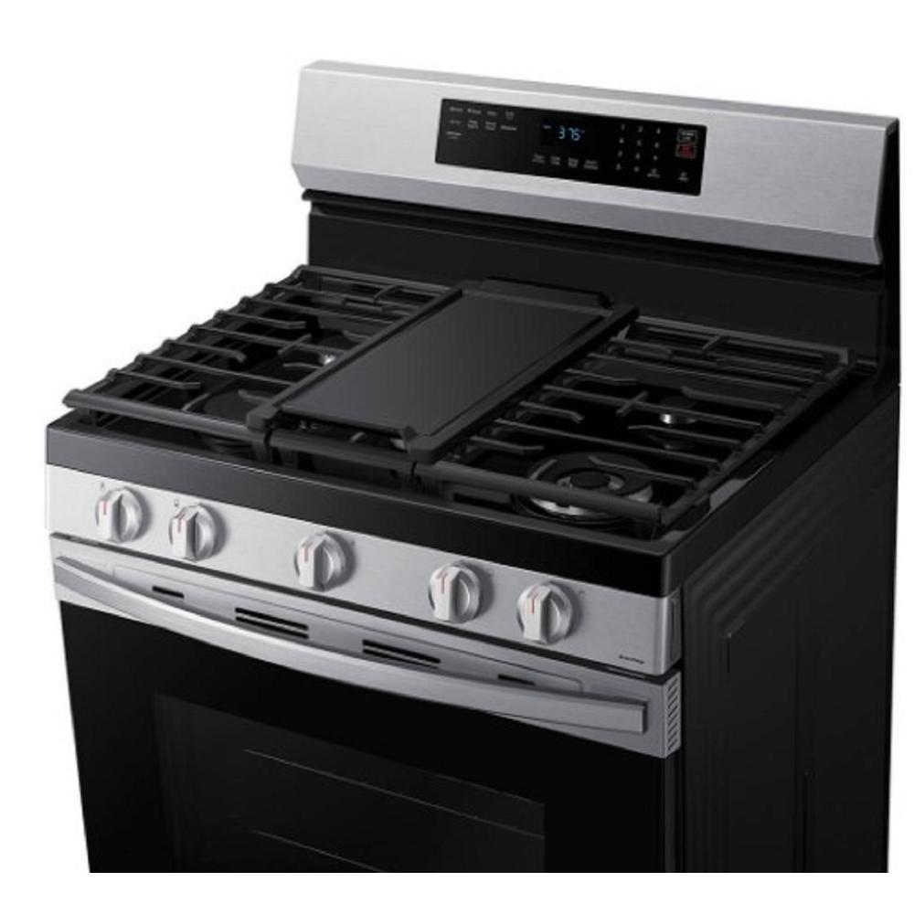 Samsung NX60A6511SS/AA 30" 6.0 cu.ft. Stainless Steel Gas Range with 5