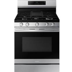 Samsung NX60A6511SS/AA 30" 6.0 cu.ft. Stainless Steel Gas Range with 5 Burners and Air Fry Convection