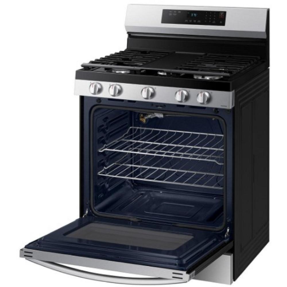 Samsung NX60A6311SS/AA 30" 6.0 cu.ft. Stainless Steel Gas Range with 5 Burners