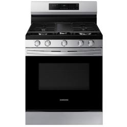 Samsung NX60A6311SS/AA 30" 6.0 cu.ft. Stainless Steel Gas Range with 5 Burners