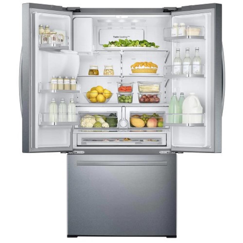 Samsung RF26J7510SR/AA 33" 25.5 cu.ft. Stainless Steel French Door Refrigerator and Bottom Freezer