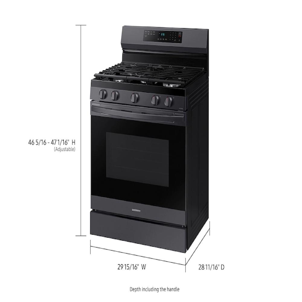 Samsung NX60A6511SG/AA 6.0 cu. ft. Smart Freestanding Gas Range with No