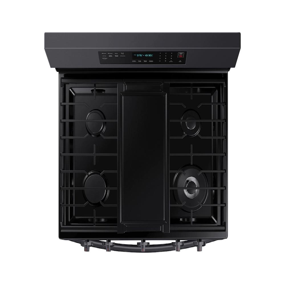 Samsung NX60A6711SG/AA 6.0 cu.ft. Black Smart Wi-Fi Enabled Convection Gas Range