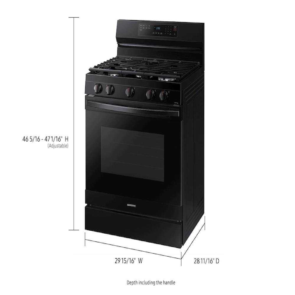 Samsung NX60A6511SB/AA 6.0 cu. ft. Smart Freestanding Gas Range with