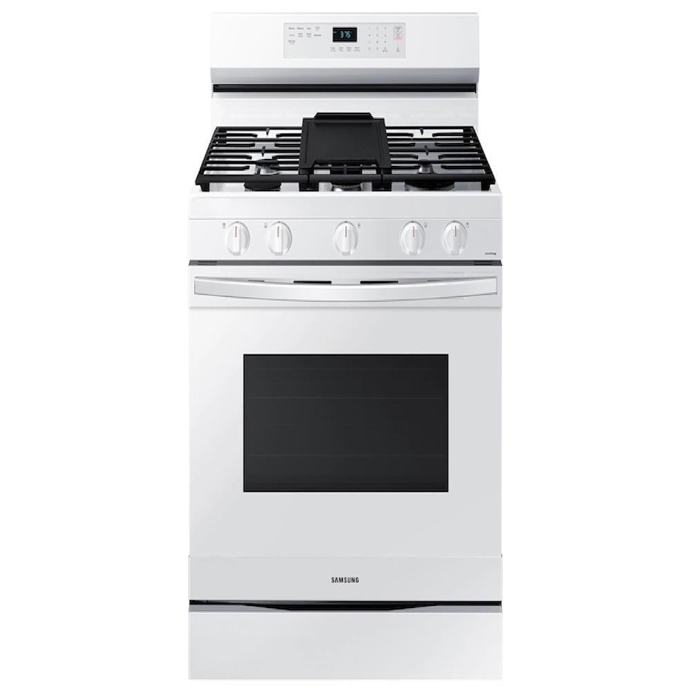 Samsung NX60A6511SW/AA 6.0 cu.ft. White Smart Wi-Fi Enabled Convection Gas Range