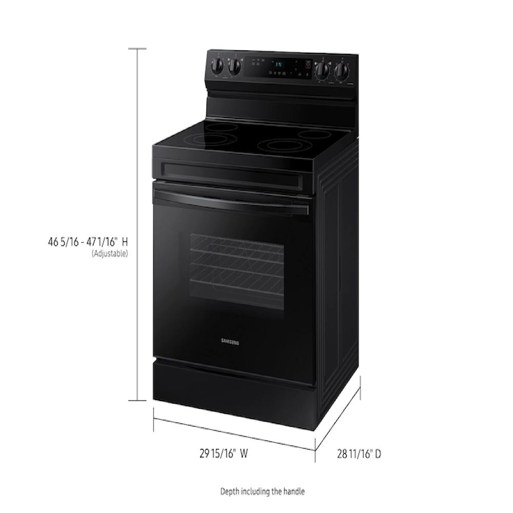Samsung NE63A6111SB/AA 6.3 cu. ft. Smart Freestanding Electric Range