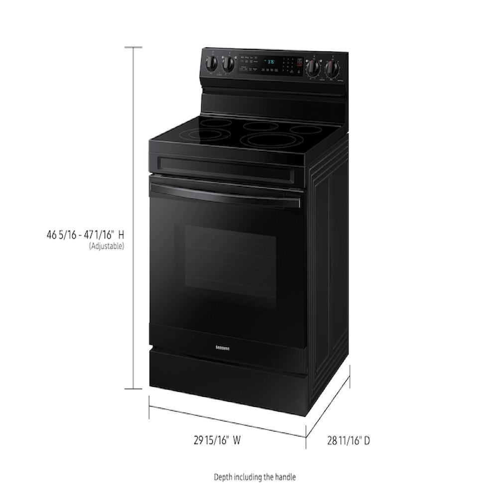 Samsung NE63A6511SB/AA 6.3 cu. ft. Smart Freestanding Electric Range