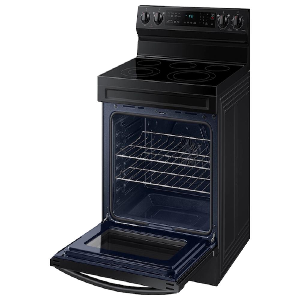 Samsung NE63A6511SB/AA 6.3 cu. ft. Smart Freestanding Electric Range with No-Preheat Air Fry & Convection in Black