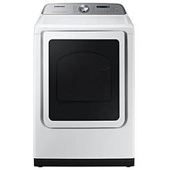 Samsung DVE52A5500W/A3 7.4 cu. ft. Smart White Electric Dryer with Steam Sanitize