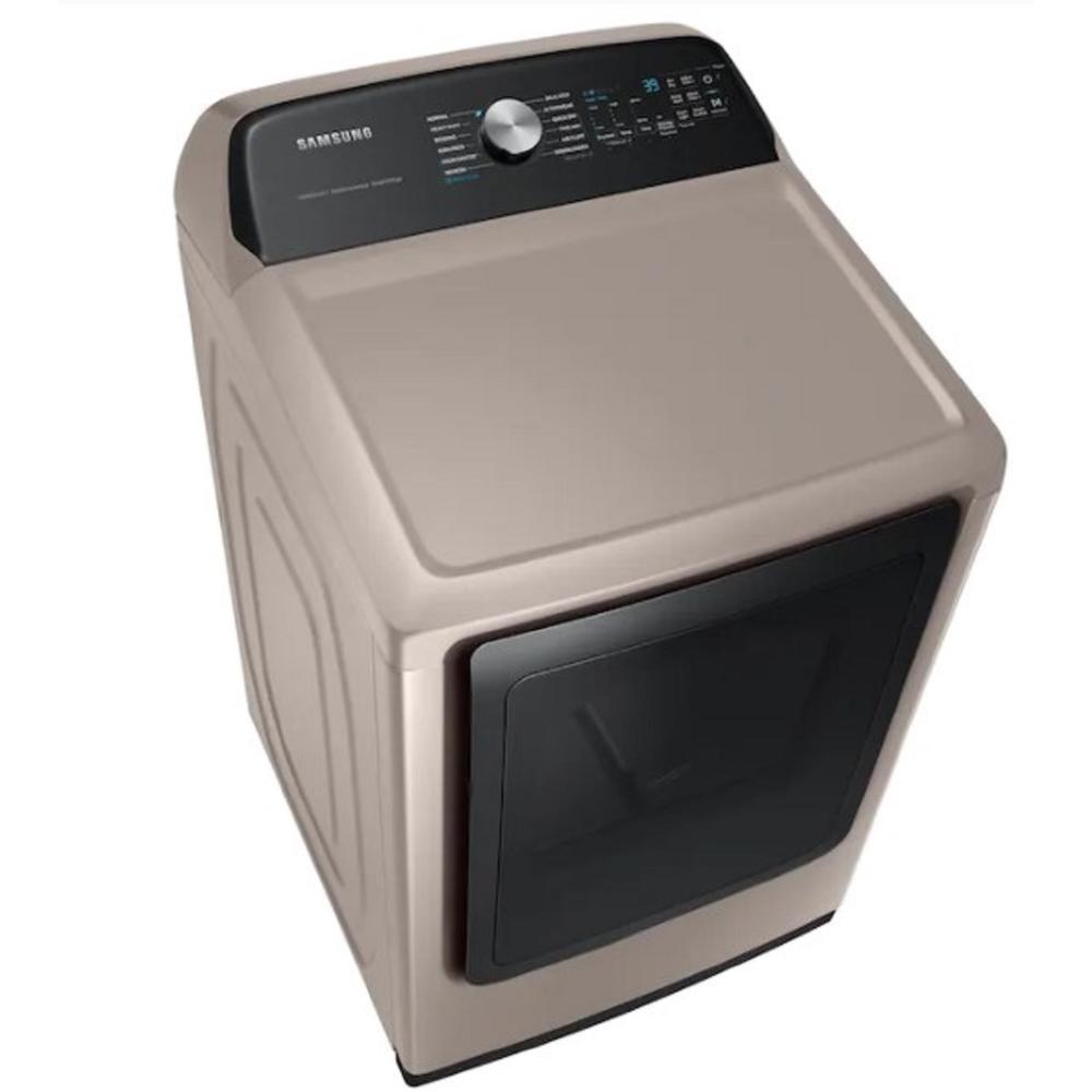 Samsung DVE52A5500C/A3 7.4 cu. ft. Smart Champagne Electric Dryer with Steam Sanitize