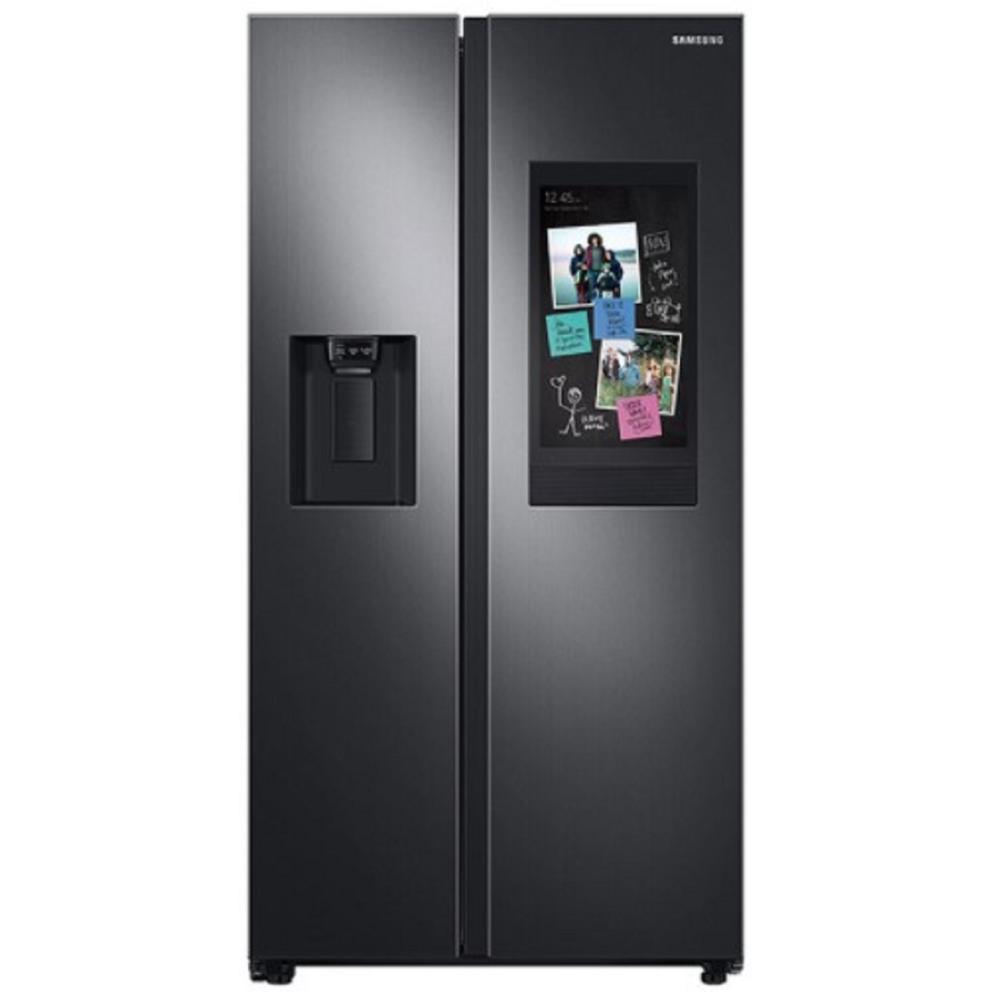 Samsung RS27T5561SG/AA 26.7 cu. ft. Black Stainless Steel Family Hub Side-by-Side Smart Refrigerator