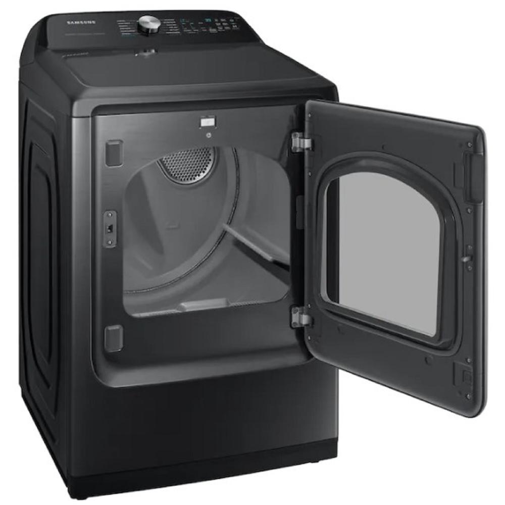 Samsung DVE52A5500V/A3 7.4 cu. ft. Smart Brushed Black Electric Dryer