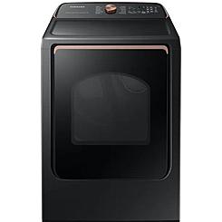 Samsung DVE55A7700V/A3 7.4 cu. ft. Smart Brushed Black Electric Dryer