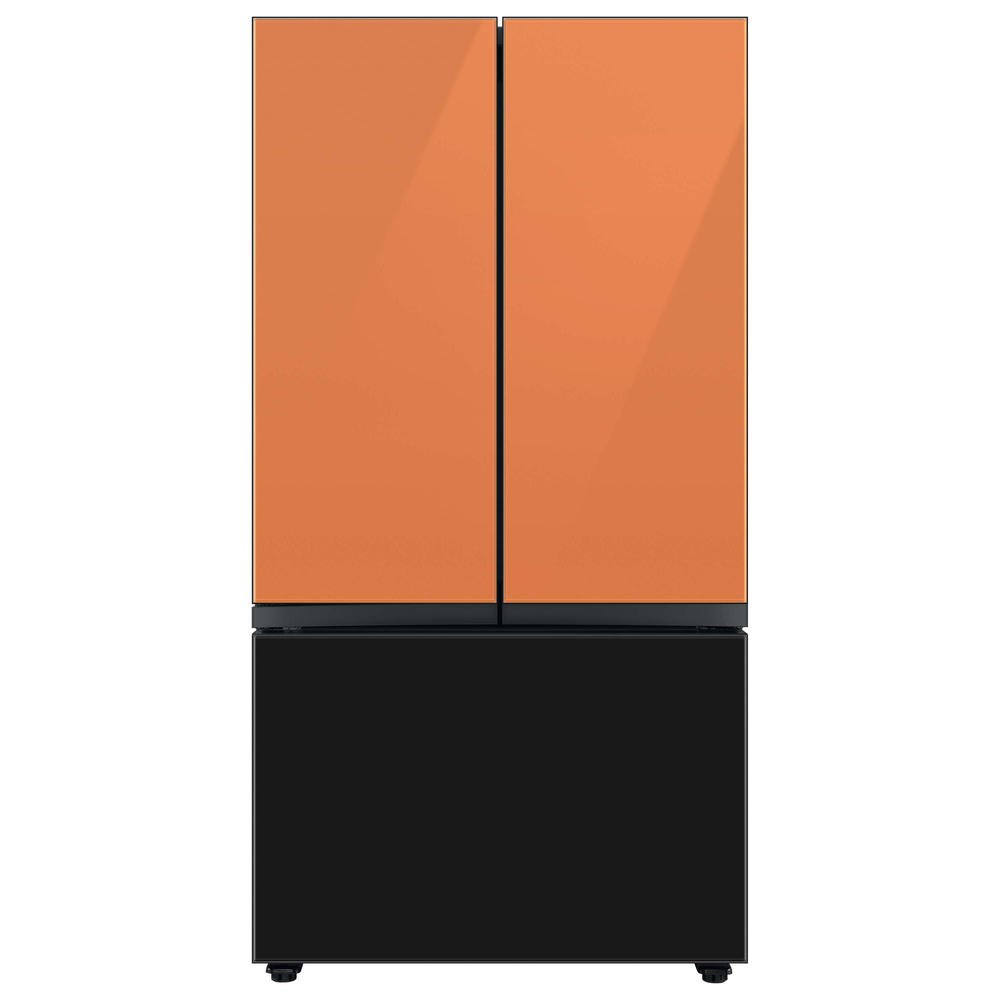 Samsung RA-F36DB333/AA Bespoke 3-Door French Door Refrigerator Panel in Charcoal Glass - Bottom Panel