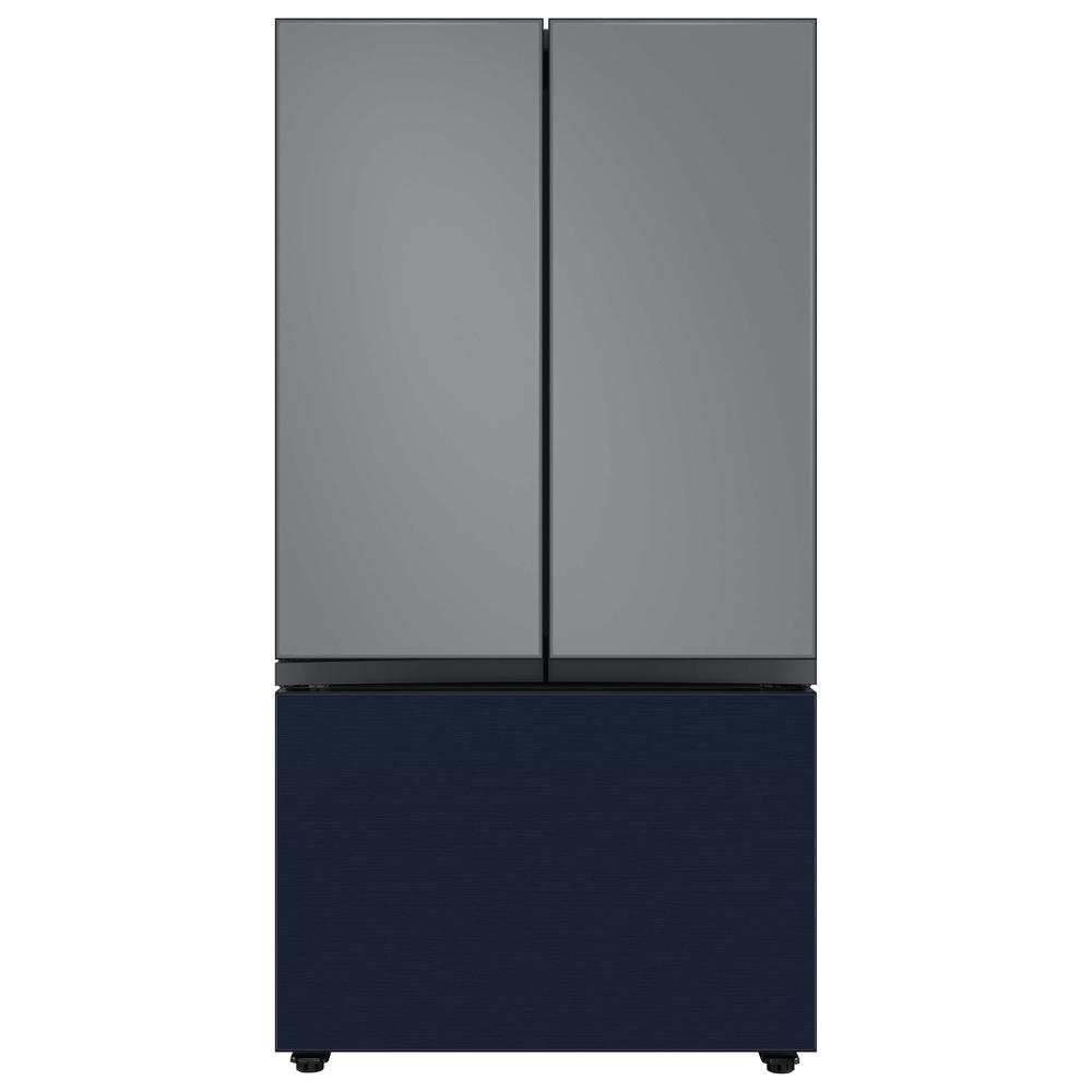 Samsung RA-F36DB3QN/AA Bespoke 3-Door French Door Refrigerator Panel in Navy Steel - Bottom Panel