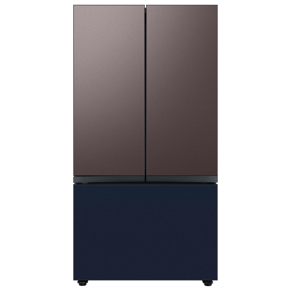 Samsung RA-F36DB3QN/AA Bespoke 3-Door French Door Refrigerator Panel in Navy Steel - Bottom Panel