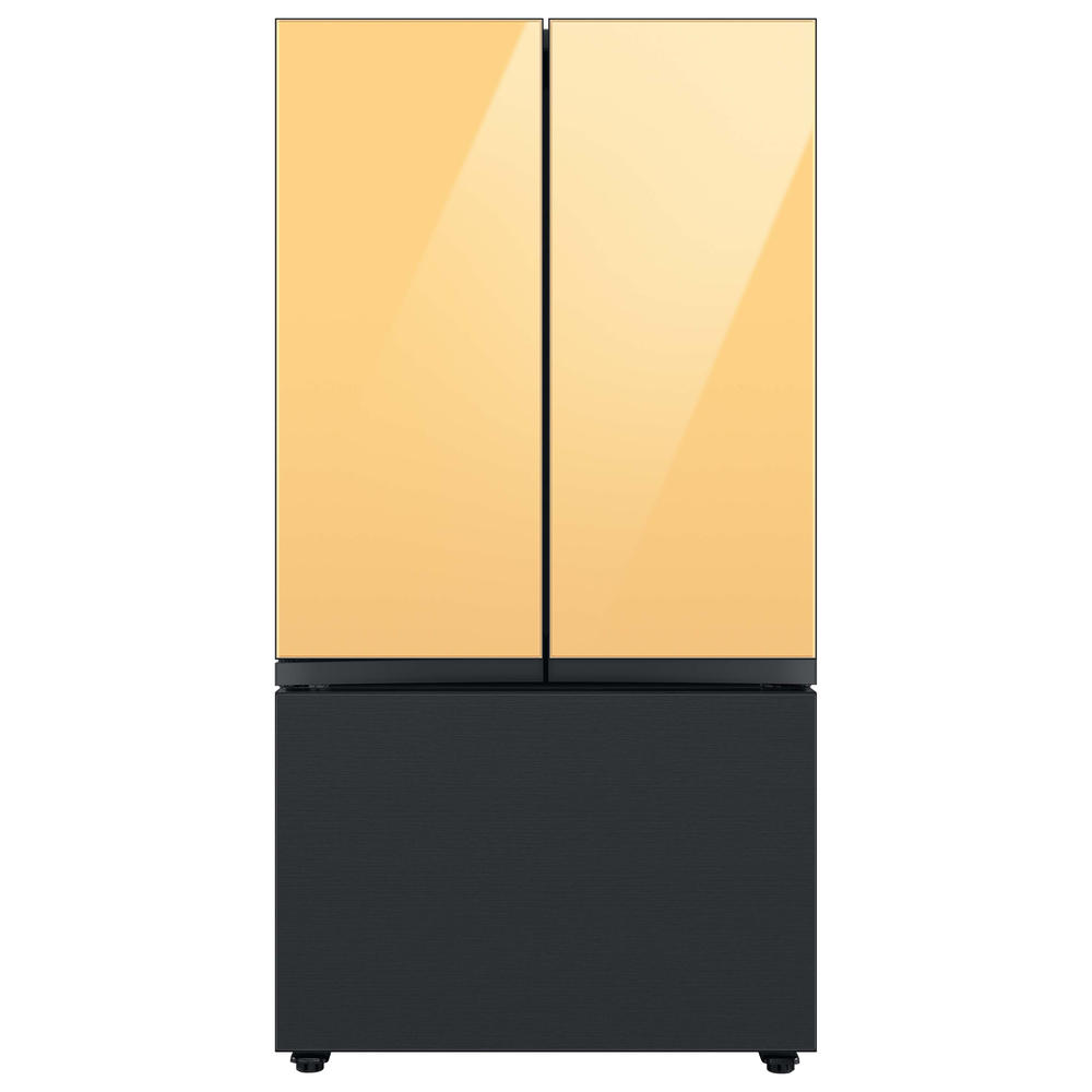 Samsung RA-F18DU3C0/AA Bespoke 3-Door French Door Refrigerator Panel in Sunrise Yellow Glass - Top Panel