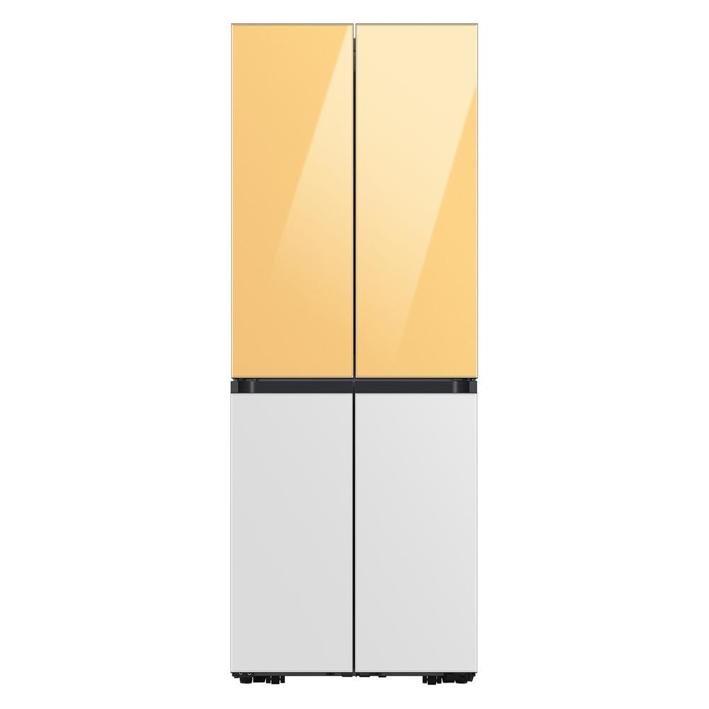 Samsung RA-F18DBB12/AA Bespoke 4-Door Flex&#8482; Refrigerator Panel in White Glass - Bottom Panel