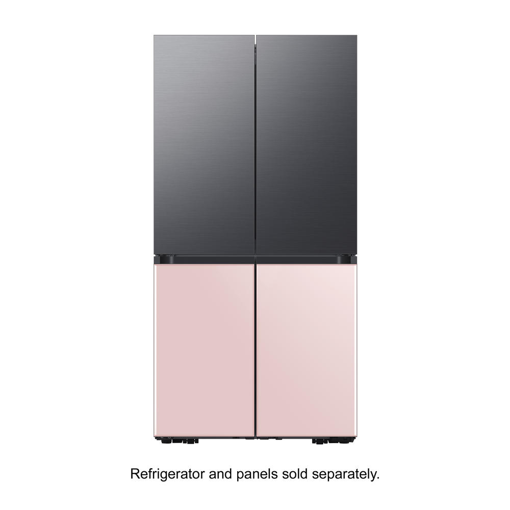 Samsung RA-F18DBB32/AA BESPOKE 4-Door Flex&#8482; Refrigerator Panel in Rose Pink Glass - Bottom Panel