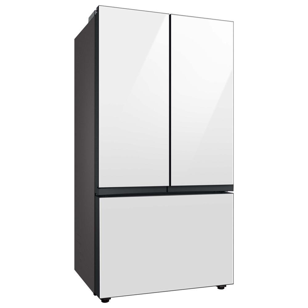 Samsung RF24BB660012AA Bespoke 3-Door French Door Refrigerator (24 cu. ft.) with Beverage Center&#8482; in White Glass
