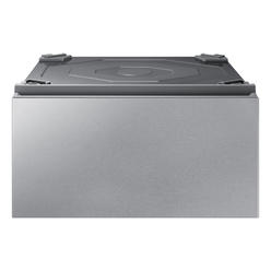 Samsung WE502NT/US Bespoke 27" Laundry Pedestal with Storage Drawer in Silver Steel