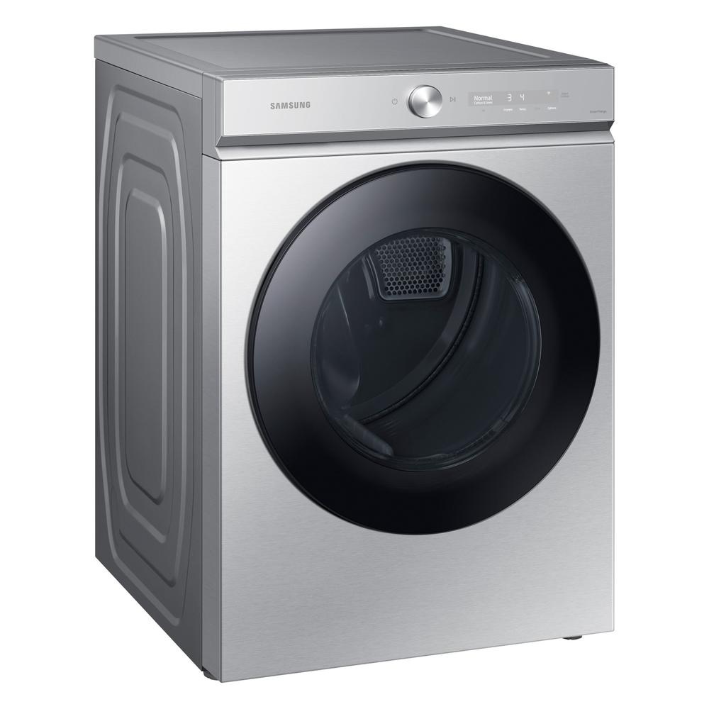 Samsung DVE53BB8700TA3 Bespoke 7.6 cu. ft. Ultra Capacity Electric Dryer with Super Speed Dry and AI Smart Dial in Silver Steel