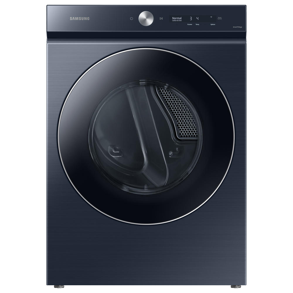 Samsung DVE53BB8900DA3 Bespoke 7.6 cu. ft. Ultra Capacity Electric Dryer with AI Optimal Dry and Super Speed Dry in Brushed Navy