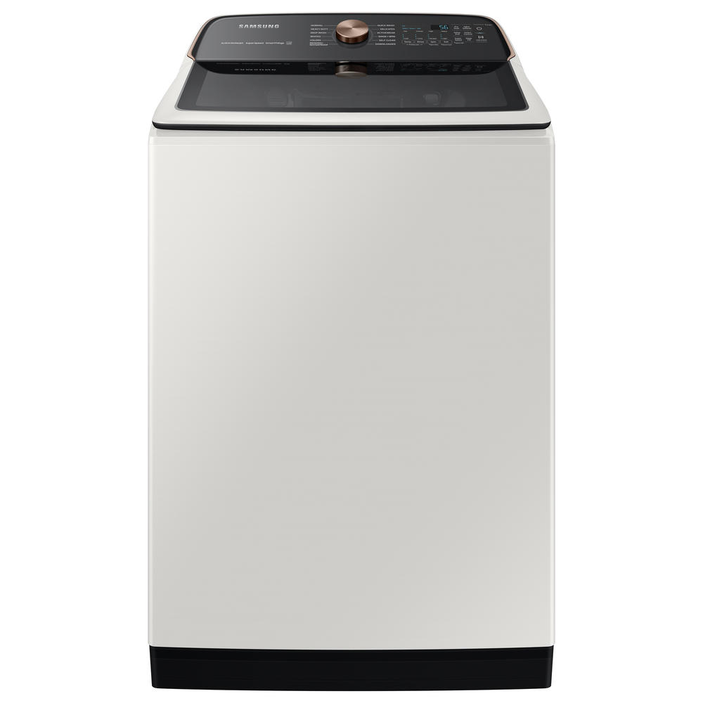 Samsung WA55A7300AE/US 5.5 cu. ft. Extra-Large Capacity Smart Top Load Washer with Super Speed Wash in Ivory