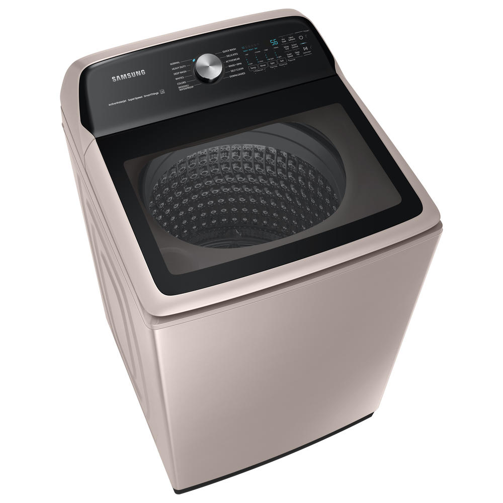 Samsung WA52A5500AC/US 5.2 cu. ft. Large Capacity Smart Top Load Washer with Super Speed Wash in Champagne