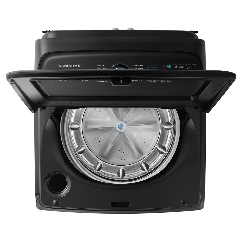 Samsung WA52A5500AV/US 5.2 cu. ft. Large Capacity Smart Top Load Washer with Super Speed Wash in Brushed Black