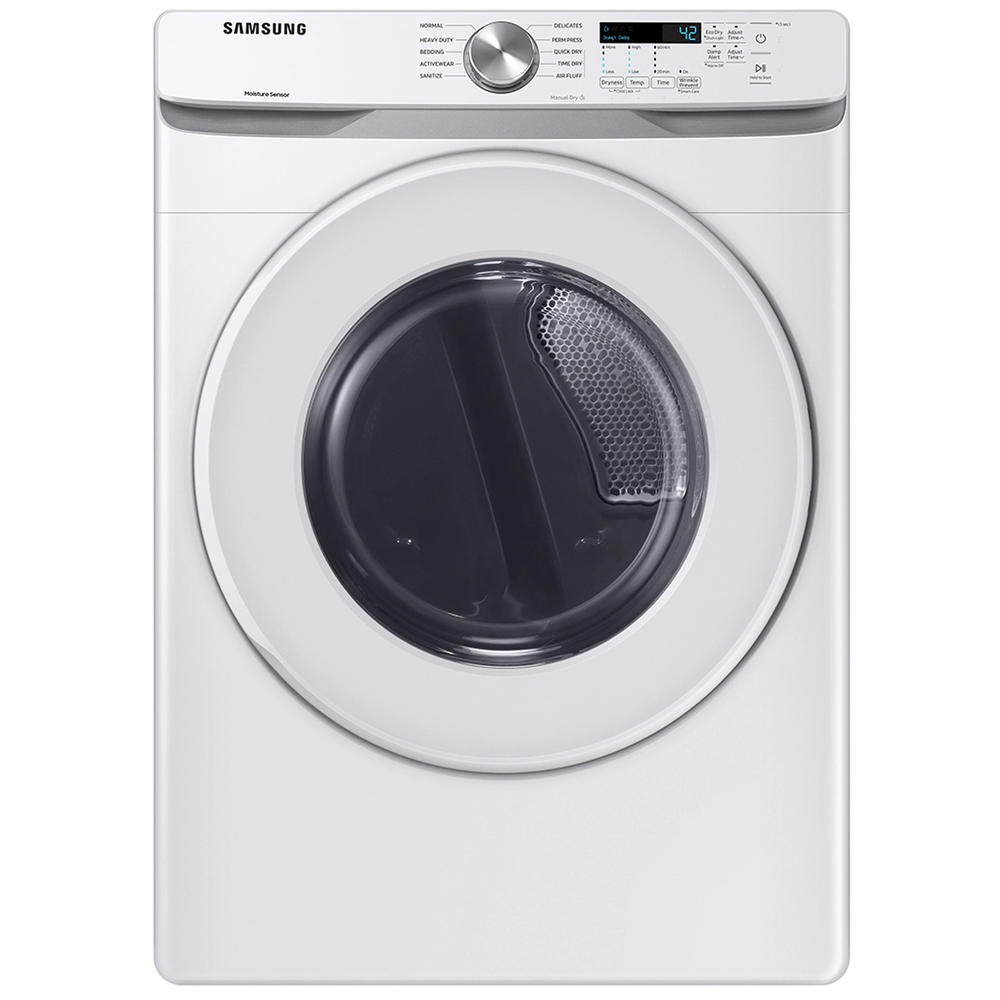 Samsung DVE45T6000W/A3 7.5 cu.ft. Electric Dryer with Sensor Dry &#8211; White