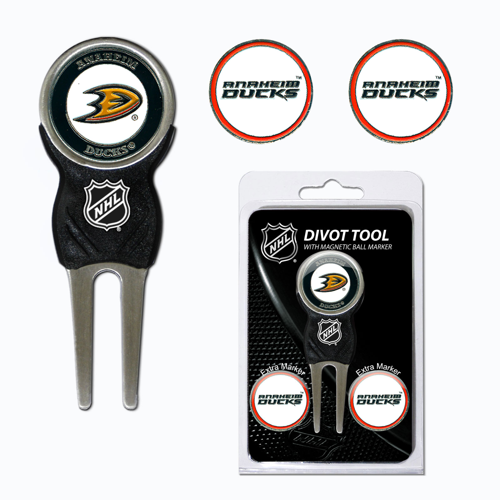 Team Golf NHL Divot Tool Pack With 3 Golf Ball Markers
