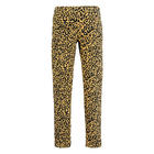 Girls Leopard Pull On Jeggings   Cotton
