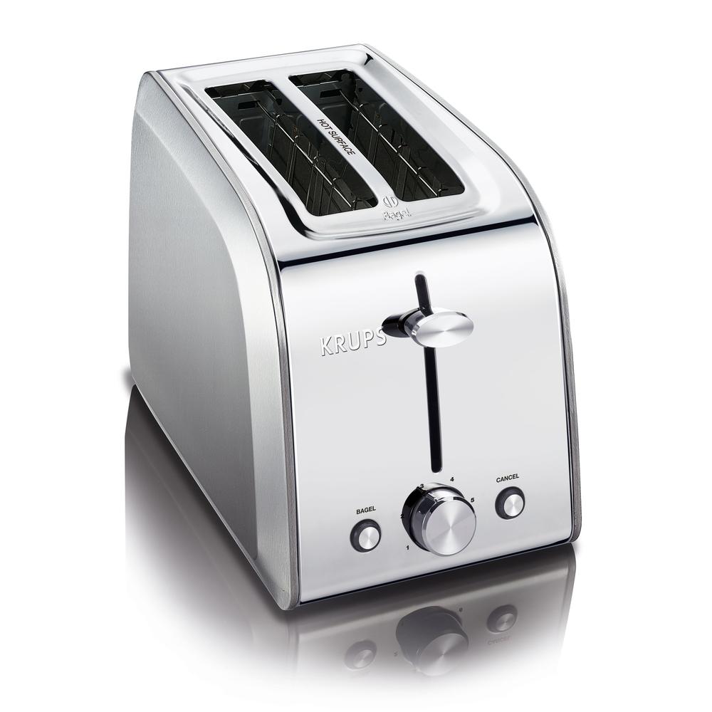 KRUPS KH250D51 2-Slice Toaster - Stainless Steel