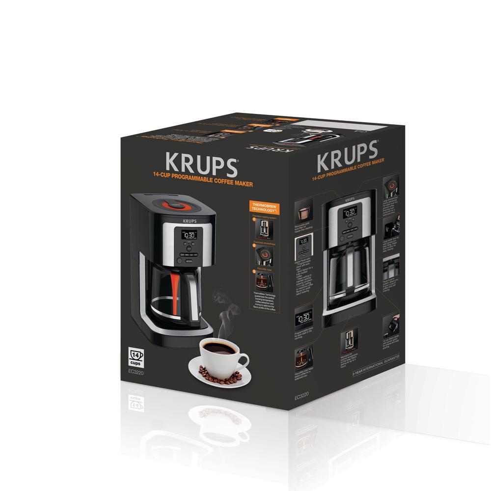 KRUPS EC322050 14-Cup Thermobrew Coffee Maker - Black