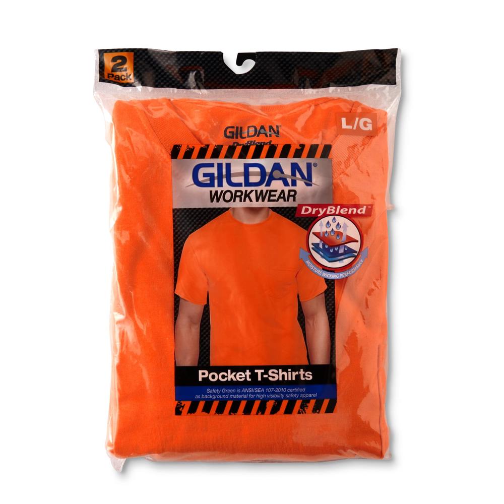 Gildan Men's 2-Pack High Visibility Pocket T-Shirts