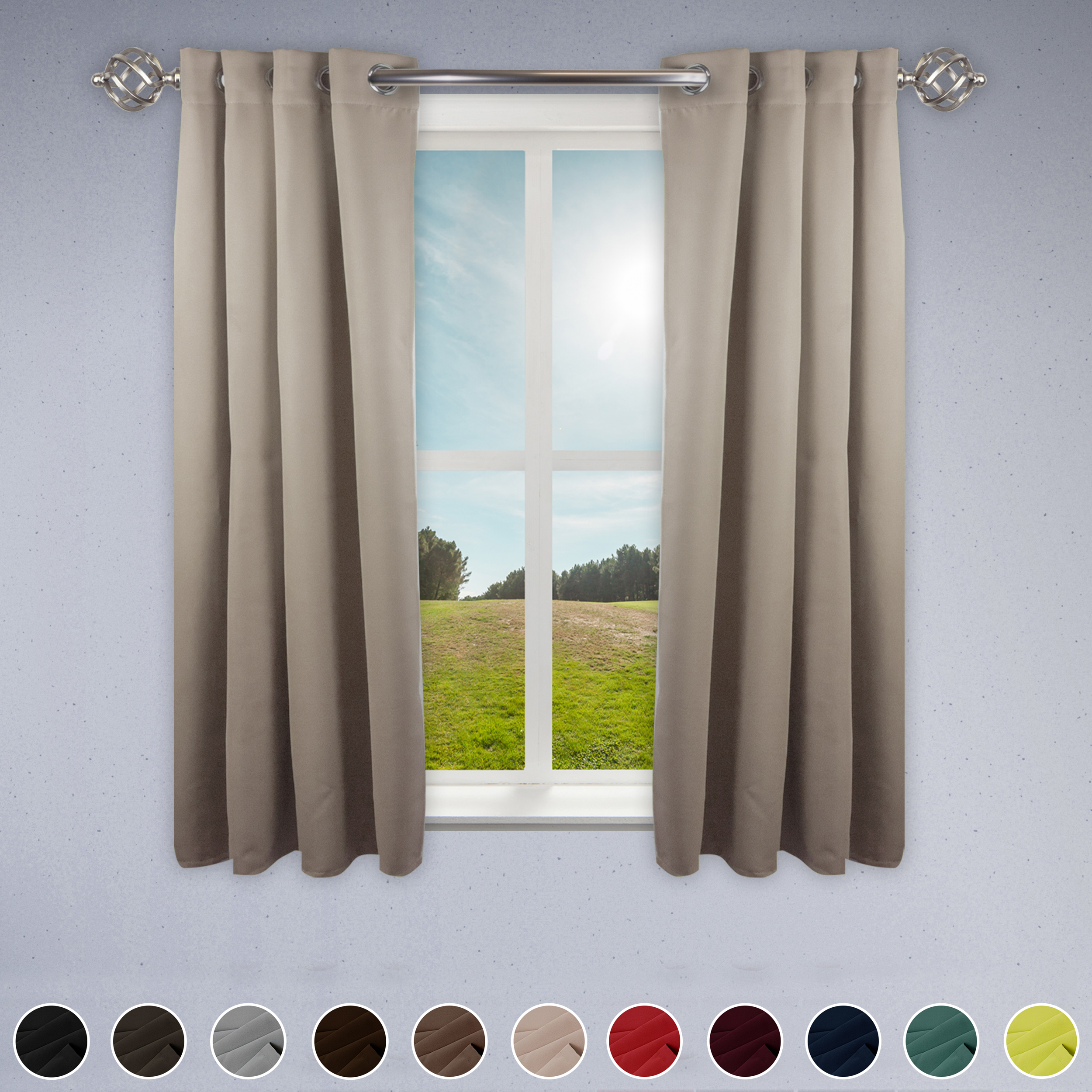 Rod Desyne Drapes Panels Room Darkening Kmart