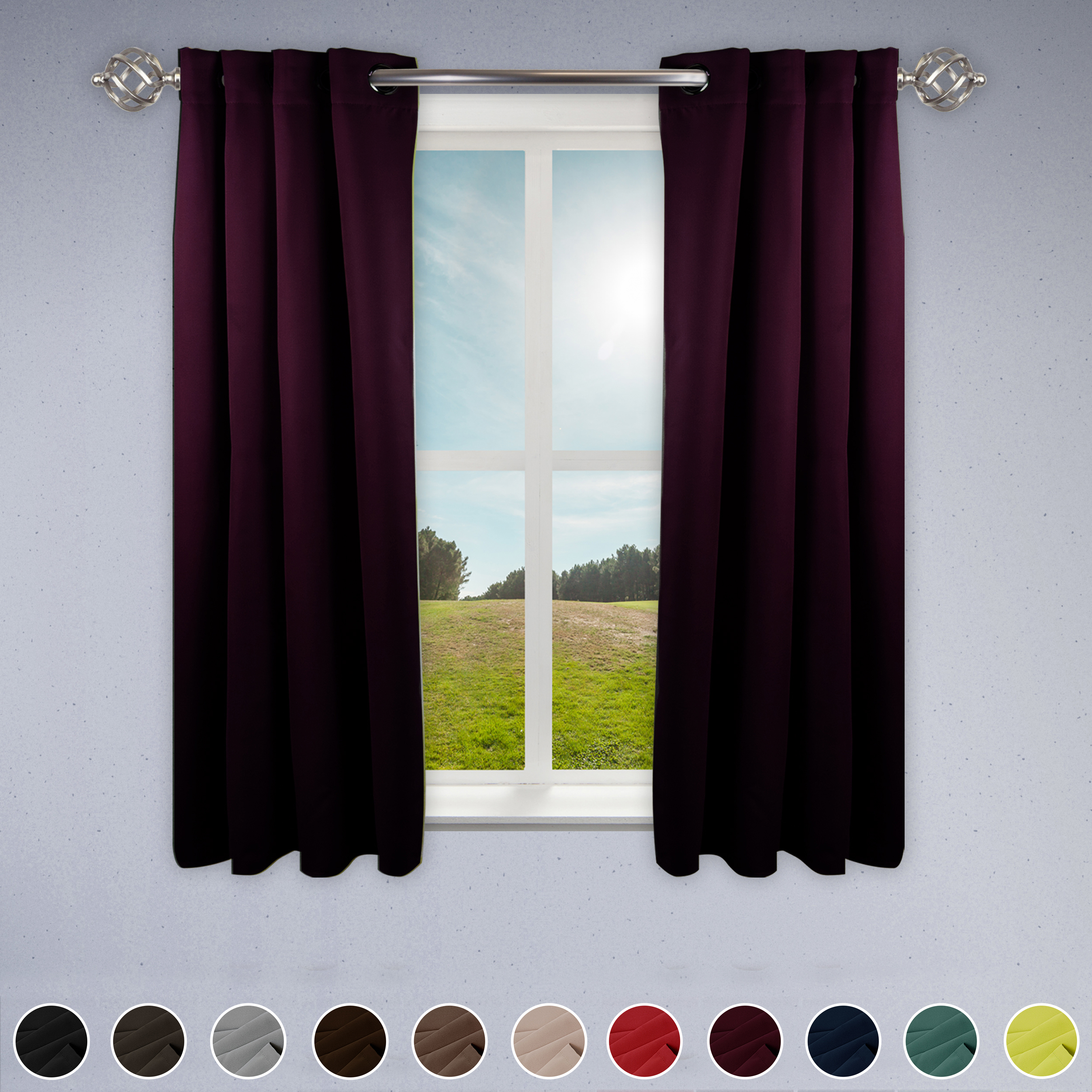 Rod Desyne Room Darkening Curtain 52 Inch Width 1 Panel