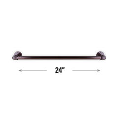 rod desyne industrial pipe design towel bar, 24 inch, bronze
