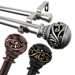 Rod Desyne Isabella 1 Inch Double Curtain Rod