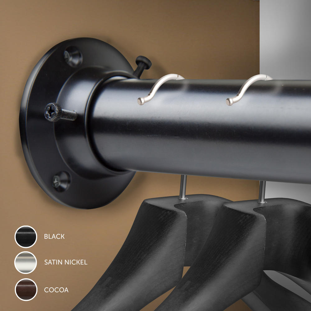 Rod Desyne  1.5" Adjustable Closet Rod and Socket Set