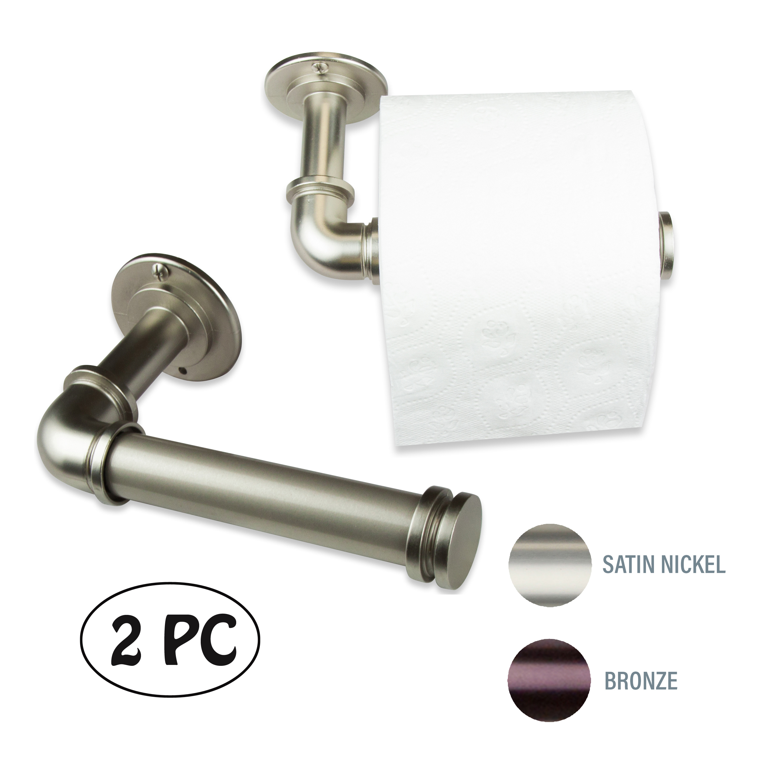 Cambridge & Co. Single Toilet Paper Holder (set of 2) - Satin Nickel Cambridge & Co. Single Toilet Paper Holder (set of 2) - Satin Nickel