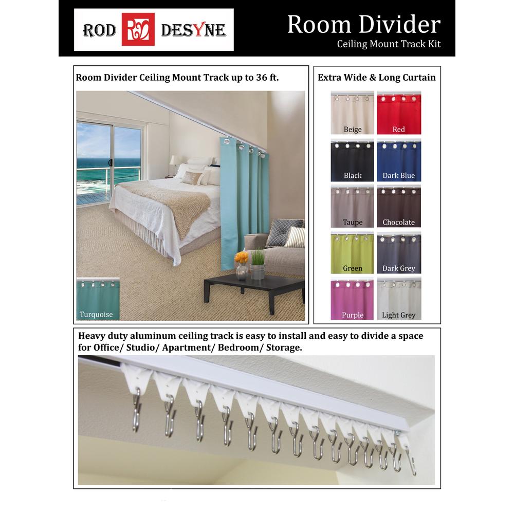 Rod Desyne  Ceiling Room Divider Track Kit 10ft