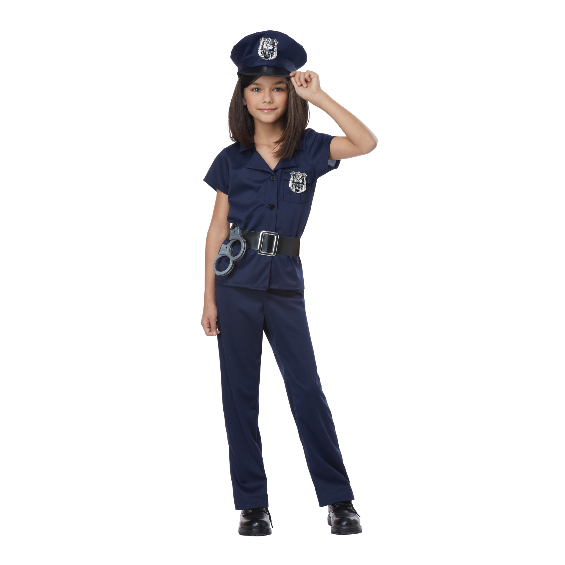 Totally Ghoul Police Officer Girls Halloween Costume
