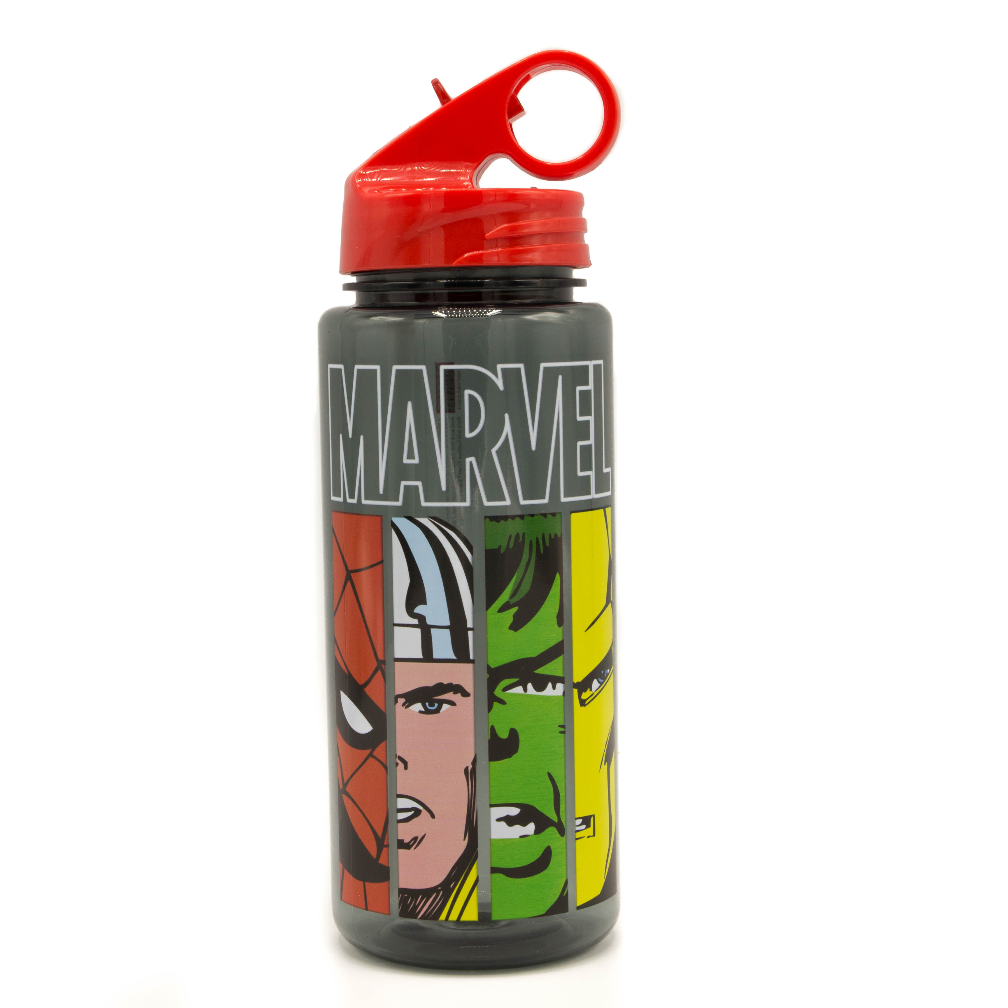 Marvel 25 Oz. Tritan Water Bottle - Comic Faces, Gray Marvel 25 Oz. Tritan Water Bottle - Comic Faces, Gray