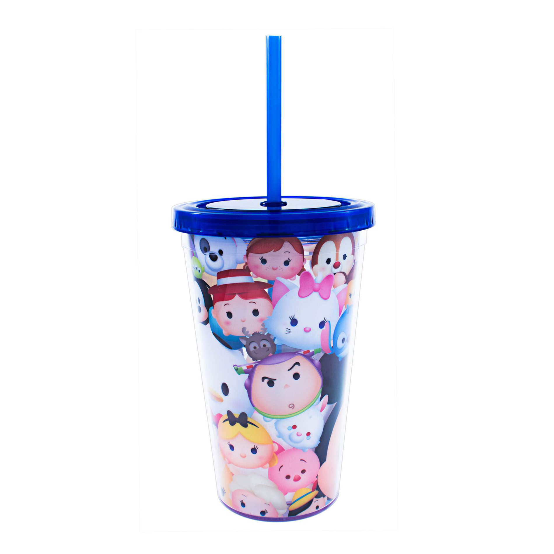 Disney 16oz. Plastic Cold Cup with Lid and Straw - Tsum Tsum Characters